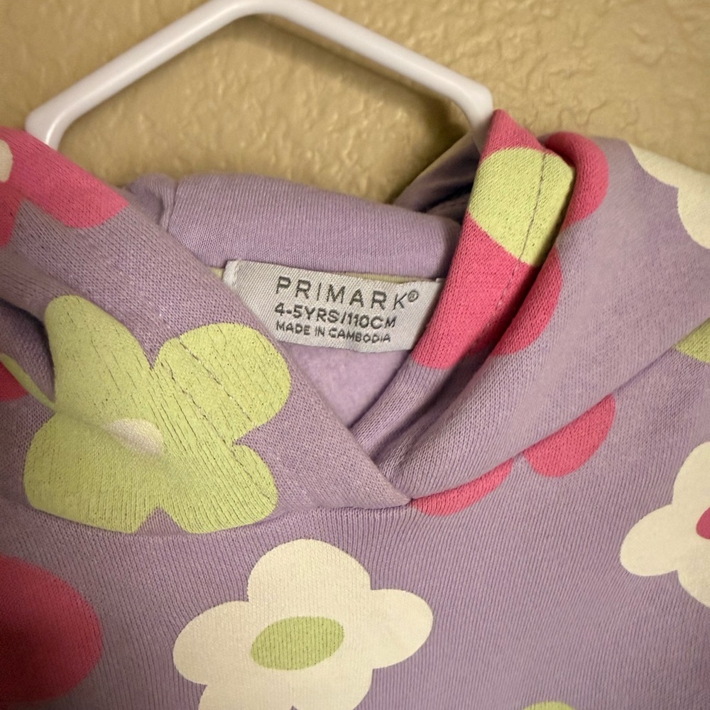Primark Lilac Floral Hoodie - Picture 4 of 4